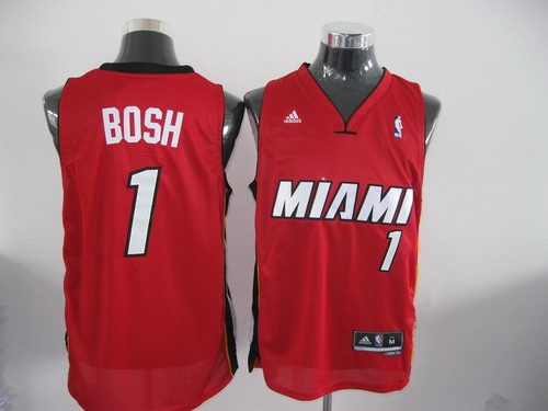  NBA Miami Heat 1 Chris Bosh Swingman Red Jersey